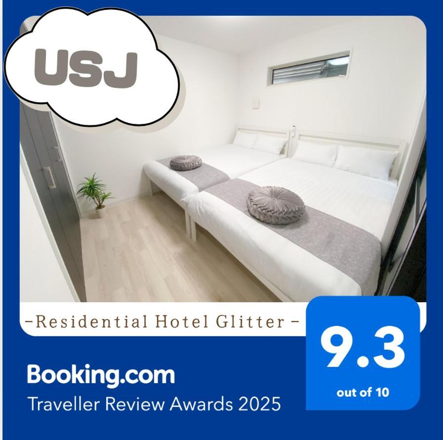 Residential Hotel Glitter Usjまで1駅5分 Osaka Exterior foto
